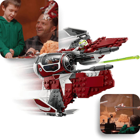 A LEGO Star Wars space craft